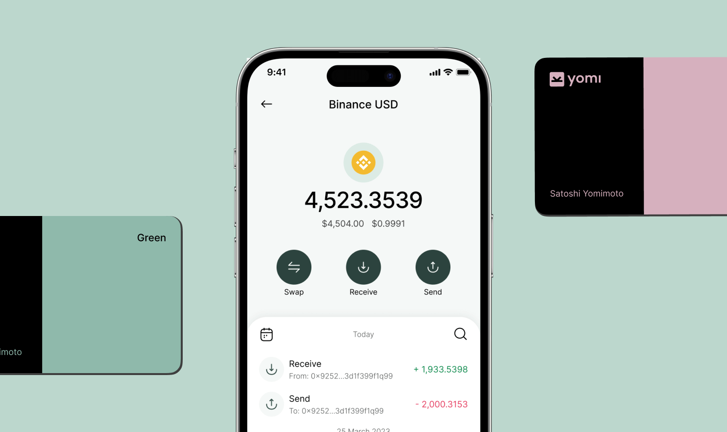 Yomi Crypto Wallet with Debit Card